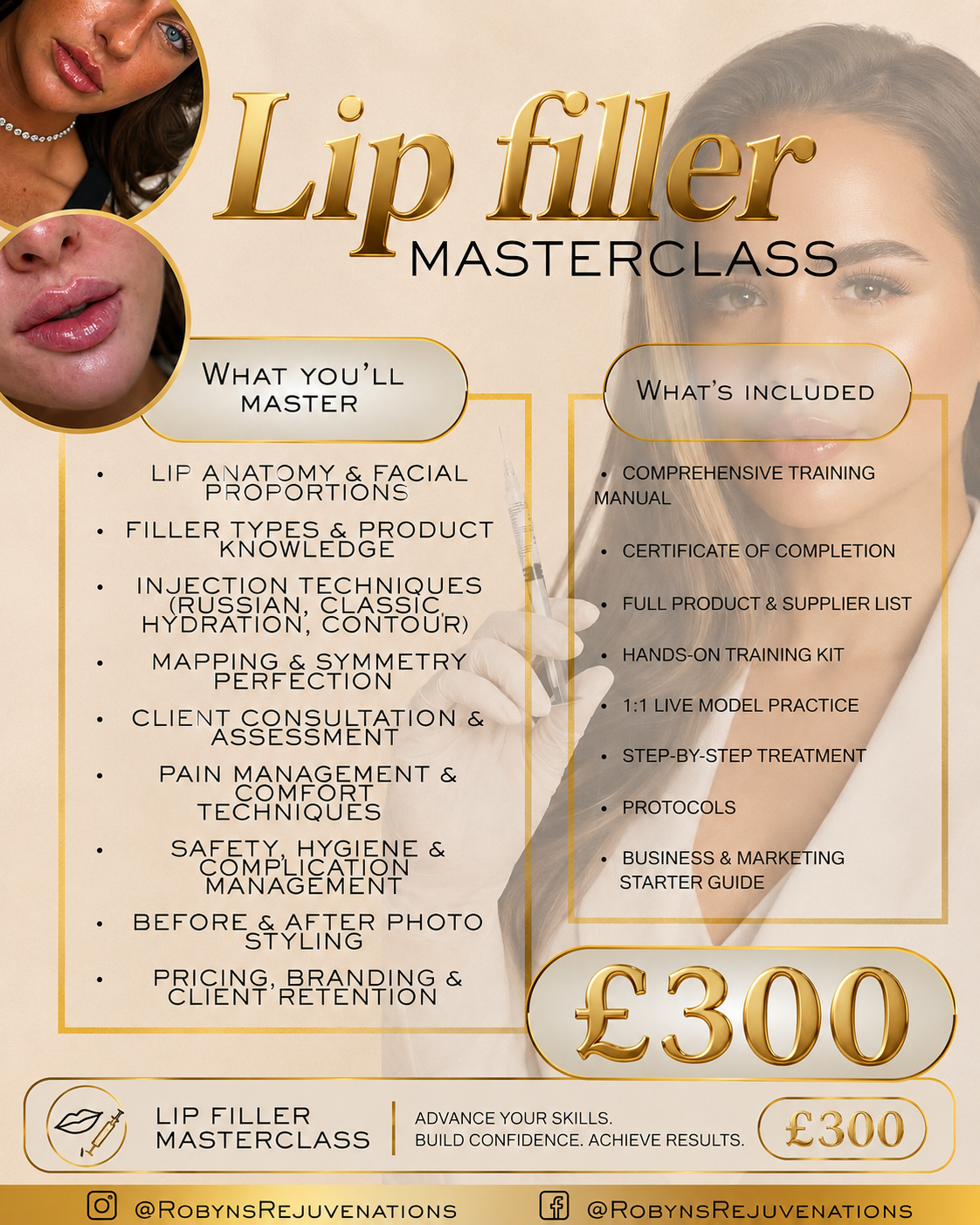 Lip Filler Masterclass — £300
